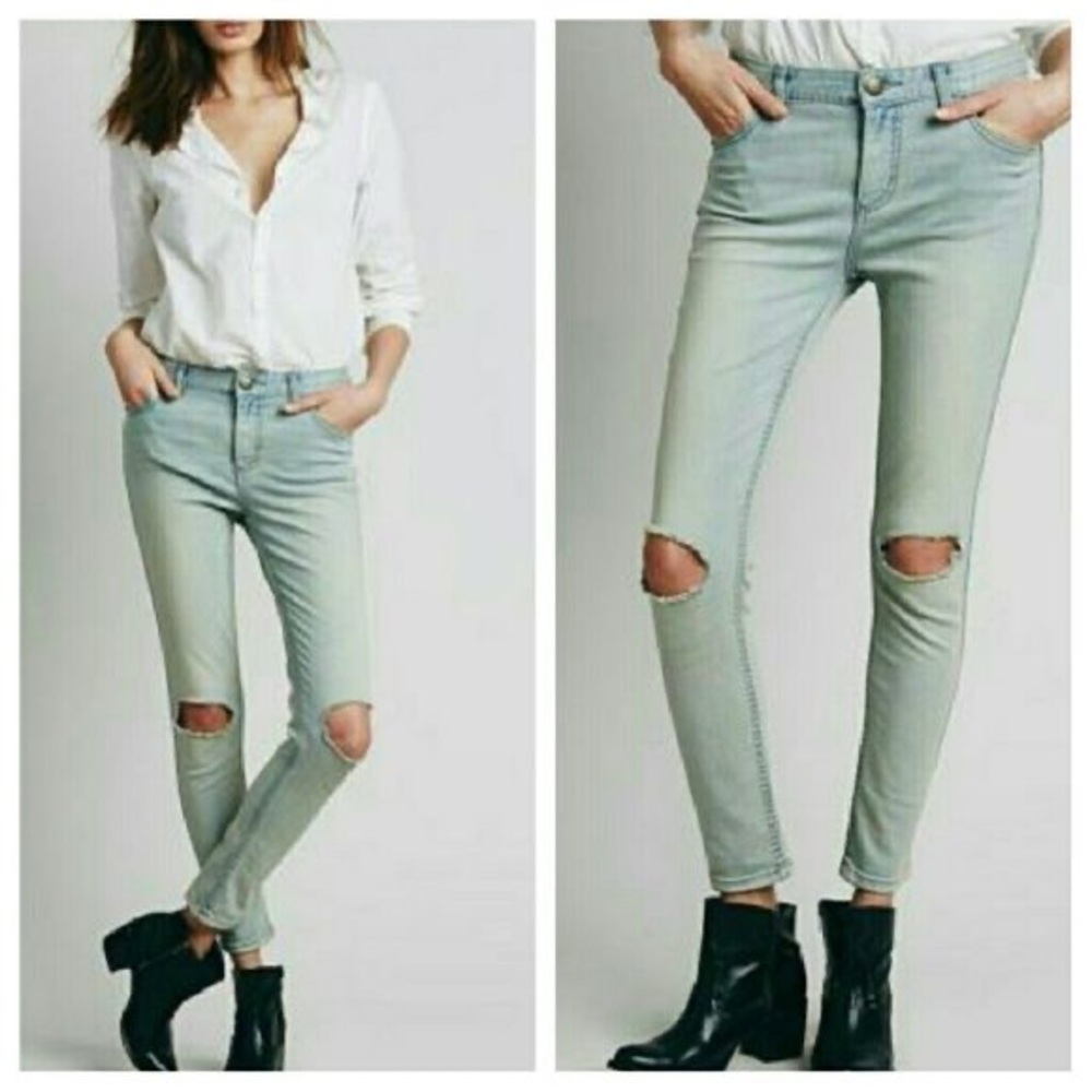 Free People Destroyed Skinny